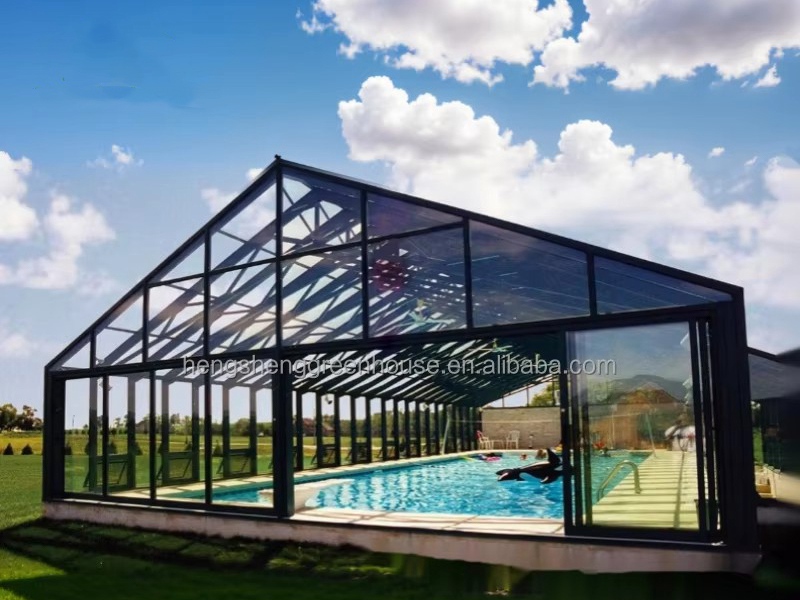 glass greenhouse, metal greenhouse, large  greenhouse
